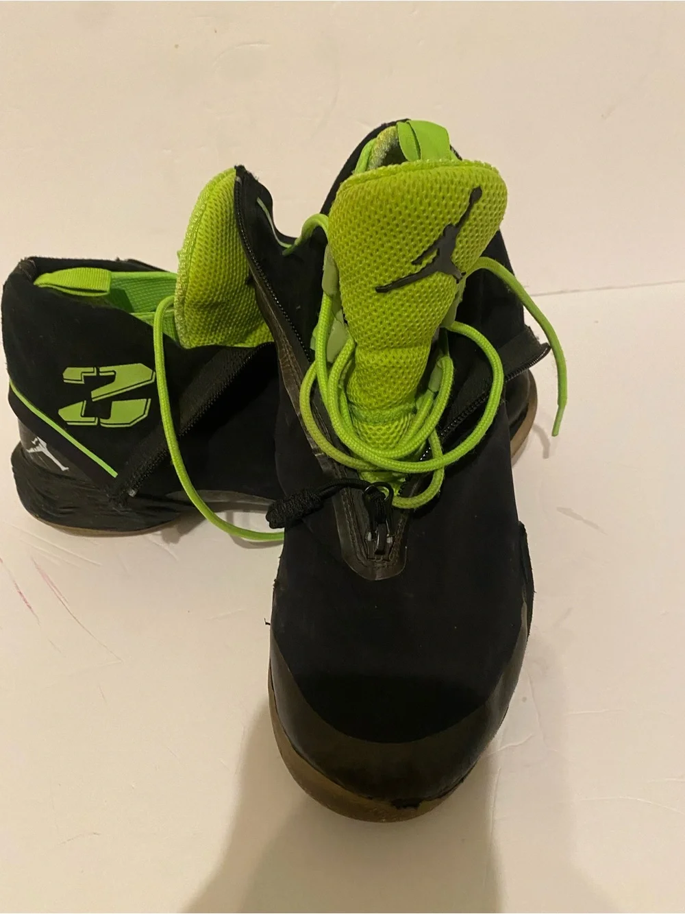 Jordan XX8 Stealth All Start tBlack and Neon Green Basketball Sneakers